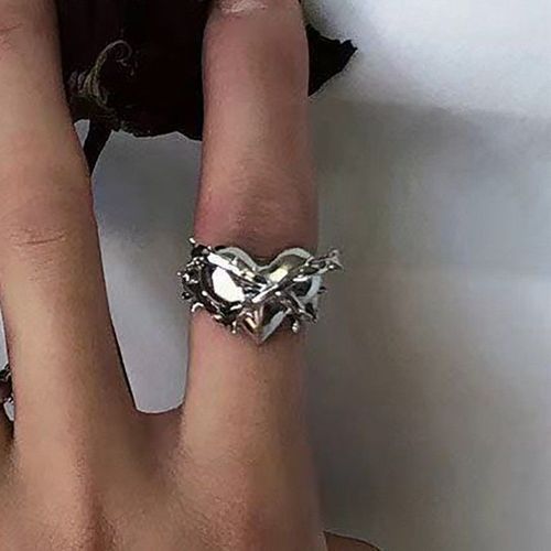 Bagues Romantiques Avec Ailes D'ange Et De Démon Pour Femmes, Anneau De Doigt Avec Pierre De Lune, Ajustable, À La Mode, Bijoux De Fête, Jz586