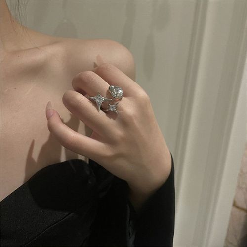 Bagues Romantiques Avec Ailes D'ange Et De Démon Pour Femmes, Anneau De Doigt Avec Pierre De Lune, Ajustable, À La Mode, Bijoux De Fête, Jz586
