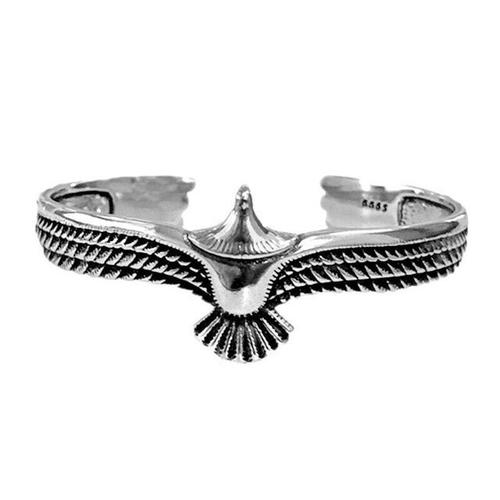 Bracelet Manchette Viking Eagle Wing Pour Petit Ami, Bijoux Indiens, Réglable, Tribal, Quelque Part, Cadeau De La Saint-Valentin, Sl457