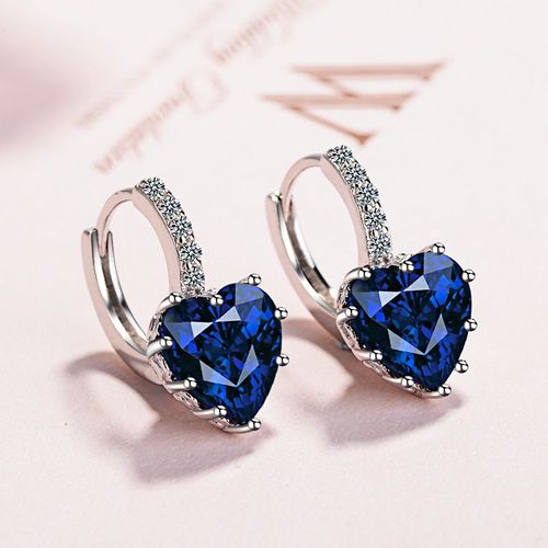 Boucles D'oreilles Piercing Coeur En Argent 925 Pour Femmes, Bijoux D'oreille Punk Pour Filles, Piercing Sur Love, Eh2128