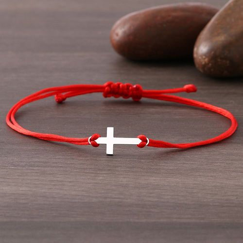 Bracelets Tressés À La Main En Acier Inoxydable Pour Femmes, Croix De Jésus Classique, Ulrouge Noire Porte-Bonheur, Bracelet À Breloques À La Mode, Cadeaux De Bijoux