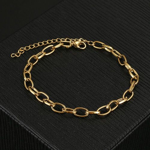 Bracelets Plats En Acier Inoxydable Pour Hommes Et Femmes, Bijoux De Mode, Hip Hop, Punk, Or, Argent, Document, Jocharm, Cadeaux, Chaud
