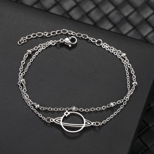 Bracelets En Acier Inoxydable Pour Femme, Bijoux Fantaisie, Pendentif Planète Galact, Perle Multicouche, Breloques Jocharms, Cadeau De Fête, K-Pop