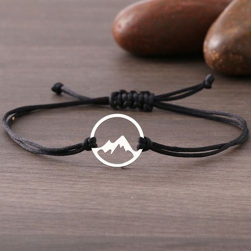 Bracelets Ronds Creux En Acier Inoxydable Pour Femme, Pics Tressés À La Main, Ulnoire Et Rouge, Porte-Bonheur, Bijoux À La Mode