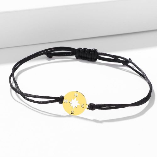 Bracelet Boussole En Acier Inoxydable Pour Femme, Tressé À La Main, Porte-Bonheur, Ulnoire Et Rouge, Breloque De Voyageur, Bijoux Cadeaux, Mode, Nouveau