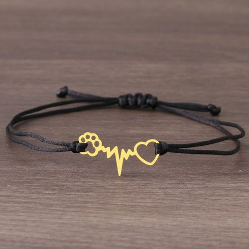 Bracelets Porte-Bonheur En Acier Inoxydable Pour Femmes, Accessoires De Mode, Tressé À La Main, Corde Rouge Noir, Porte-Bonheur, Bijoux