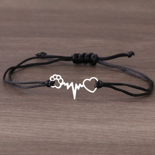 Bracelets Porte-Bonheur En Acier Inoxydable Pour Femmes, Accessoires De Mode, Tressé À La Main, Corde Rouge Noir, Porte-Bonheur, Bijoux