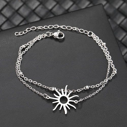 Bracelets En Acier Inoxydable Pour Femmes, Mode Coréenne, Soleil Délicat, Perle Multicouche, Breloques Jocharms, Bijoux Pour Filles, Cadeaux Kpop