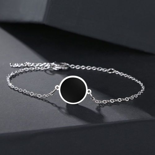 Jofashion-Bracelets En Acier Inoxydable Pour Femme, Accessoires Ronds Minimalistes, Charme Esthétique, Bijoux De Mariage