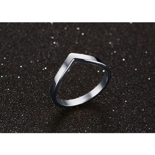 Vnox ¿ Bagues Simples En Forme De V Pour Femmes, Bijoux De Fête, Bague Géométrique En Acier Inoxydable, Couleur Or Rose, Cadeaux Pour Femmes