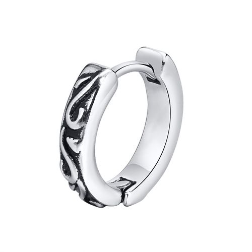 Vnox Rock Punk Dragon ¿ Boucles D'oreilles Huggie Pour Hommes, Piercing D'oreille En Métal En Acier Inoxydable À La Mode, Bijoux Antiallergiques