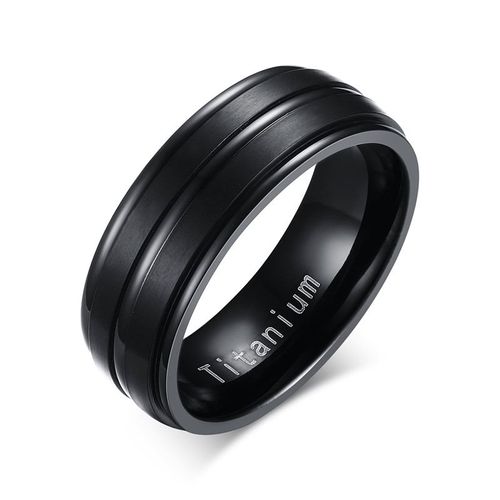 Vnox ¿ Bague En Carbure De Titane Pour Hommes, 8mm De Diamètre, Bijou Classique De Mariage, Cadeau Pour Petit Ami, 100%