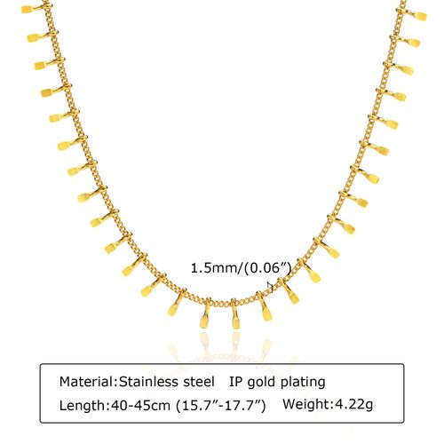 Vnox-Ensemble De Bijoux En Acier Inoxydable Pour Femmes, Breloques Géométriques, Colliers De La Présidence, Bracelets De Cheville, Document En Or, Bracelet Bohème Élégant, Rinçage Jojob