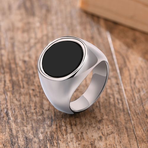 Vnox ¿ Bague Décontractée Pour Hommes, Anneau Rouge En Pierre Cz, Top Carré En Acier Inoxydable, Couleur Or, Alliance Masculine Quotidienne, Taille De Bijoux