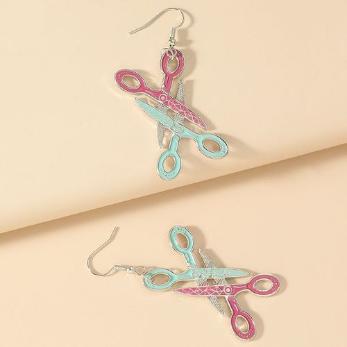Boucles D'oreilles Amusantes En Acrylique Pour Femme Et Enfant, Pendentif En Cuir Oral Elu Orange, Bijoux À La Mode, Cadeau, Vente En Gros