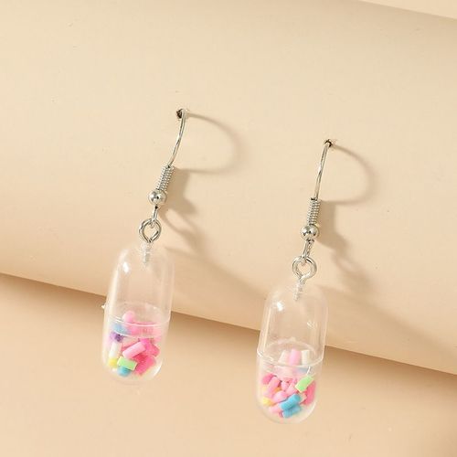 Boucles D'oreilles Amusantes En Acrylique Pour Femme Et Enfant, Pendentif En Cuir Oral Elu Orange, Bijoux À La Mode, Cadeau, Vente En Gros