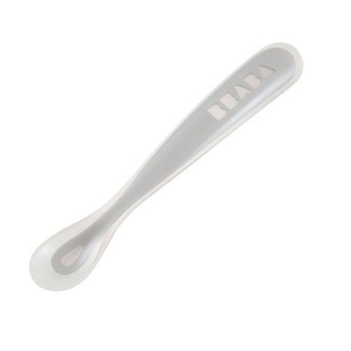 Cuillère 1er Âge Silicone - Grise