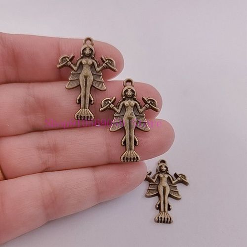 Pendentifs Lilith/Ishtar, 10 Pièces, Bijoux Sumeriens, Mère Démon Satanique, Démon Vampire, Lilith, Chemin De La Main Gauche