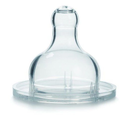 2 Tétines Bout Rond Silicone Liquide Epais +4m