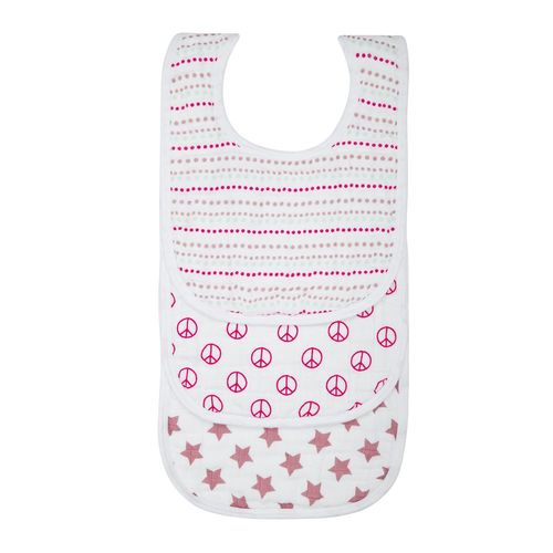 3 Bavoirs Mousseline Sweet Dreams - Fille