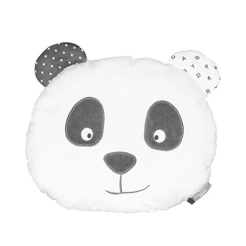 Coussin Panda - Blanc - Noir