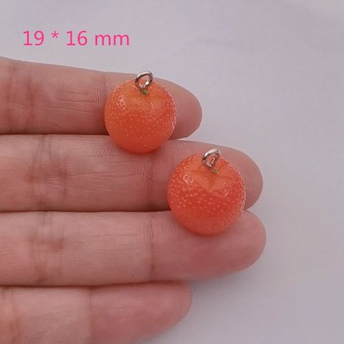 Porte-Clés En Forme De Pomme 3d, 5 Pièces, Breloques En Résine, En Noyau De Fruit, Pendentifs De Bracelet, Accessoires Alimentaires Pour La Fabrication De Bijoux