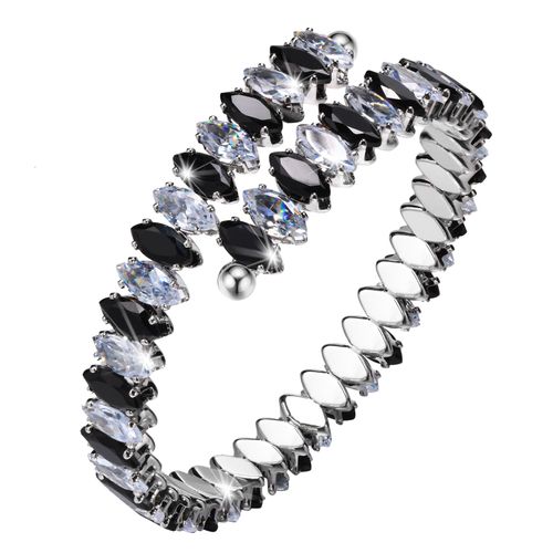 Vnox-Bracelet De Tennis En Pierre Cz Aaa Bling Pour Femme, Bracelet De Manchette En Métal Document Doré, Bracelet Coloré Pour Les Vacances D'été, 8mm