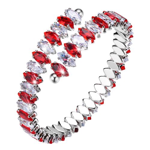 Vnox-Bracelet De Tennis En Pierre Cz Aaa Bling Pour Femme, Bracelet De Manchette En Métal Document Doré, Bracelet Coloré Pour Les Vacances D'été, 8mm