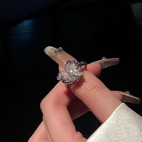 Mode Rétro Anneau De Pierre De Lune Anneaux Pour Les Femmes Bijoux Bague De Mariage Couple Bague Bagues De Fiançailles Pour Les Femmes Anniversaire Cadeau