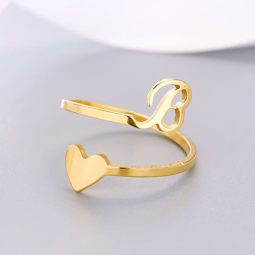 1 Pièce Mosaïque De Strass Brillant 26 Lettres Initiales Bague Nouvelle Mode Ouverture Manchette Anneau Pour Femmes Charme Bijoux Cadeau