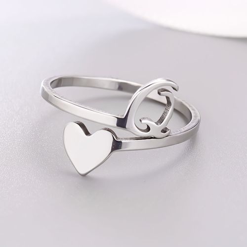 1 Pièce Mosaïque De Strass Brillant 26 Lettres Initiales Bague Nouvelle Mode Ouverture Manchette Anneau Pour Femmes Charme Bijoux Cadeau
