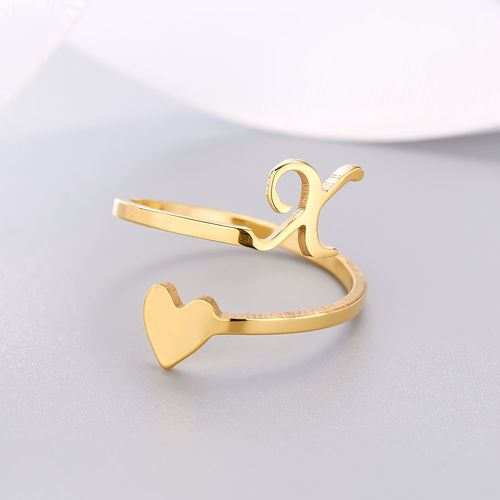 1 Pièce Mosaïque De Strass Brillant 26 Lettres Initiales Bague Nouvelle Mode Ouverture Manchette Anneau Pour Femmes Charme Bijoux Cadeau