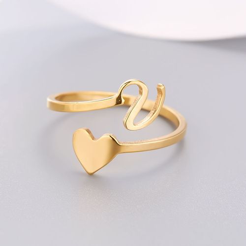 1 Pièce Mosaïque De Strass Brillant 26 Lettres Initiales Bague Nouvelle Mode Ouverture Manchette Anneau Pour Femmes Charme Bijoux Cadeau