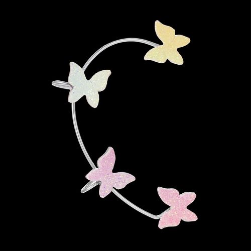 Boucles D'oreilles Papillon En Cristal Asymétrique Pour Femmes, Strass Brillant, Longue Chaîne, Piercing, Bijoux De Fête, Cadeau, Nouvelle Tendance