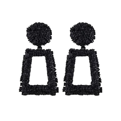 Boucles D'oreilles Vintage Pour Femmes, Grandes Boucles D'oreilles De Déclaration, Géométriques En Métal Doré, Pendentif, Tendances, Bijoux À La Mode, 2018