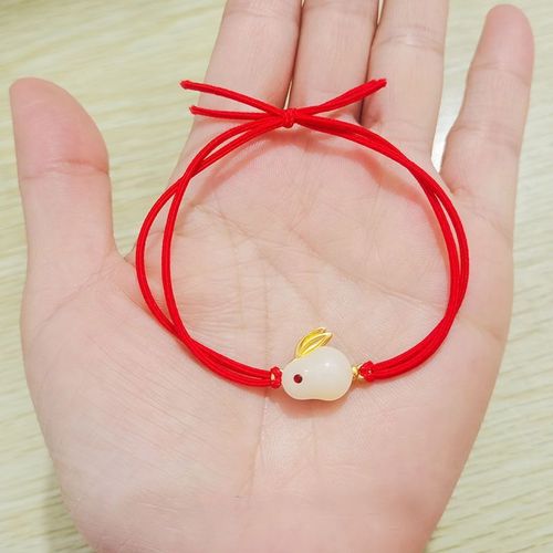 Bracelet Lapin En Résine Avec Corde Artificiel Astique, Fait Main, Bijoux, Navire Chia, Cadeau D'anniversaire, Pour Femme, 2023