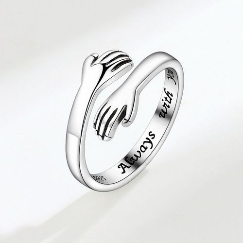Bague Vintage Pour La Fête Des Mères, Couleur Argent, Pour Femmes, Lettres, Maman, Je T'aime, Fille, Je T'aime, Coeur, Rose, Bijoux De Festival