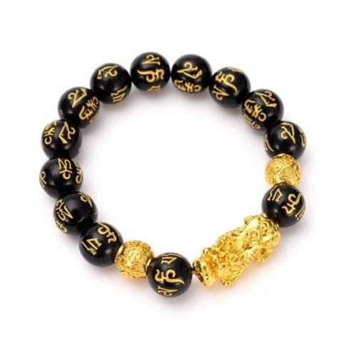 Bracelet Porte-Bonheur Avec Pierre Feng Shui Obsidienne Pour Homme Et Femme, Pixiu, Couleur Changeante, Transfert Des Mauvais Esprits, À La Mode, Perles, Cadeau, Nouvelle Collection
