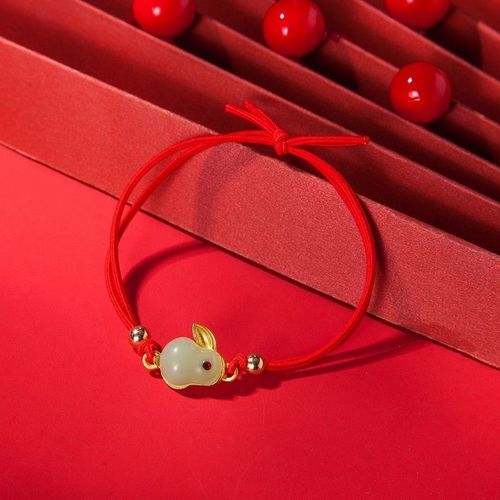 Bracelet Lapin En Résine Avec Corde Artificiel Astique, Fait Main, Bijoux, Navire Chia, Cadeau D'anniversaire, Pour Femme, 2023