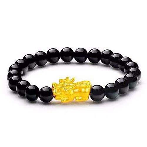 Bracelet Porte-Bonheur Avec Pierre Feng Shui Obsidienne Pour Homme Et Femme, Pixiu, Couleur Changeante, Transfert Des Mauvais Esprits, À La Mode, Perles, Cadeau, Nouvelle Collection