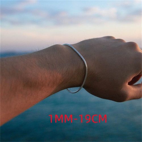 Bracelet Rond Fin En Acier Inoxydable Pour Hommes Et Femmes, Bracelets À Breloques Simples, Bijoux De Salle, Document Argenté, Cadeaux De Fête, Mode