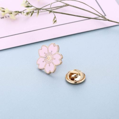 Broche En Argent Doré Sans Fleur, Épingles À Boutons, Badges Pour Sacs, Bijoux De Style Japonais, Cadeau Pour Filles
