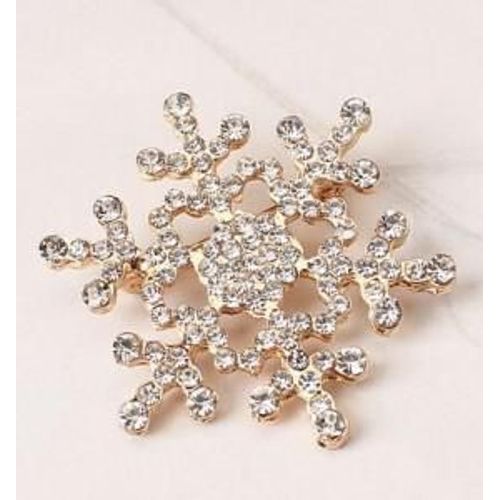 Broche Flocon De Neige De Noël Pour Femme, Broche En Biscuits, Bijoux En Or Et En Argent, Version Coréenne, Nouveau