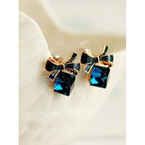 Boucles D'oreilles Pentacle En Argent Pour Femmes, Bijoux Coréens, Boucles D'oreilles Romantiques Sauvages, Bleu, Charmant, Populaire, Nouveau, Haute Qualité