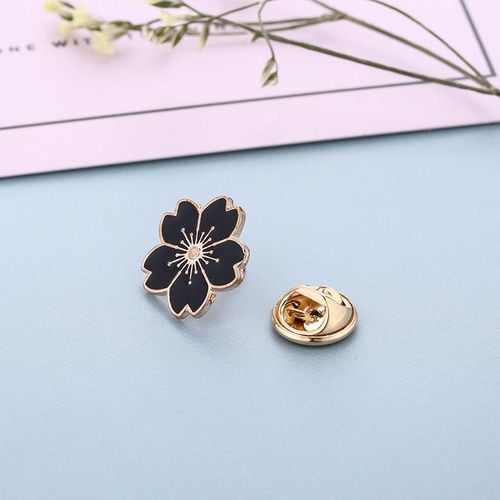 Broche En Argent Doré Sans Fleur, Épingles À Boutons, Badges Pour Sacs, Bijoux De Style Japonais, Cadeau Pour Filles