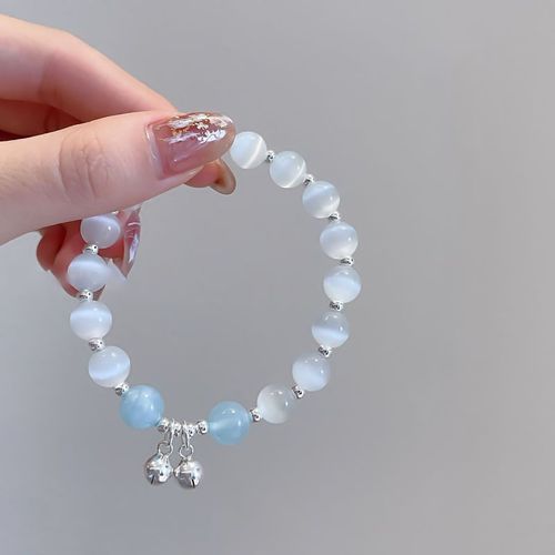Bracelet Avec Pendentif En Pierre De Lune Pour Femme, Breloque En Cristal, Fait À La Main, Idée Cadeau