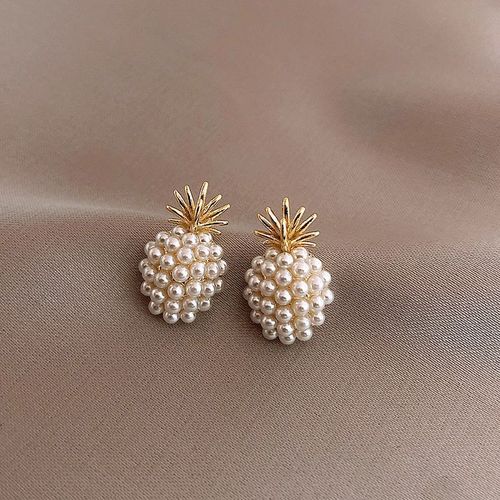 Chimwomen-Boucles D'oreilles Pendantes En Biscuits Planète Pour Femme, Boucle D'oreille Perle Élégante, Bijoux De Tempérament En Cristal, Mode Simple, Vente En Gros