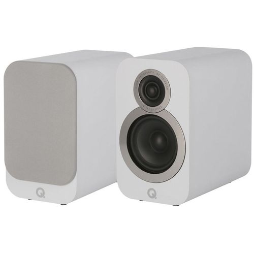 Q Acoustics 3010i Blanc Mat Paire d'Enceintes Bibliothèques