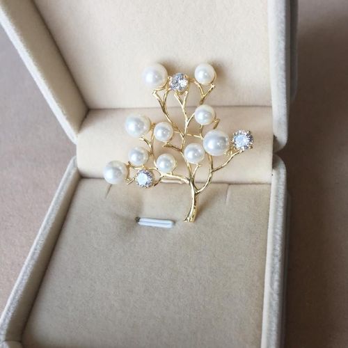 Broche Atmosphérique En Strass De Luxe Avec Perle, Broche Fleur En Forme De Larme, Cadeau Pour Femme, Nouvelle Branche De Mode, 216.239.