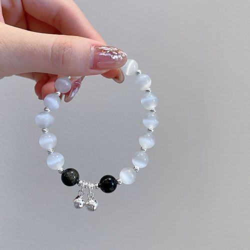 Bracelet Avec Pendentif En Pierre De Lune Pour Femme, Breloque En Cristal, Fait À La Main, Idée Cadeau